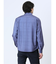 ModernRelax ストレッチチェック柄 ワイドカラー長袖シャツ
