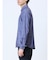 ModernRelax ストレッチチェック柄 ワイドカラー長袖シャツ