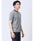 【DRESS T-SHIRT】綿ストレッチ クルーネック半袖Tシャツ ボーダー