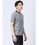 【DRESS T-SHIRT】綿ストレッチ クルーネック半袖Tシャツ ボーダー