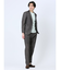 TechLinen スリムフィット 2ボタンジャケット 茶(セットアップ可能)