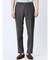 TechLinen スリムフィット ノータックパンツ 茶(セットアップ可能)