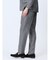 TechLinen スリムフィット ノータックパンツ グレー(セットアップ可能)