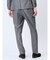 TechLinen スリムフィット ノータックパンツ グレー(セットアップ可能)