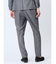 TechLinen スリムフィット ノータックパンツ グレー(セットアップ可能)
