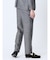 TechLinen スリムフィット ノータックパンツ グレー(セットアップ可能)