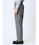 TechLinen スリムフィット ノータックパンツ グレー(セットアップ可能)