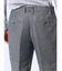 TechLinen スリムフィット ノータックパンツ グレー(セットアップ可能)