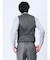 TechLinen スリムフィット ジレベスト グレー(セットアップ可能)