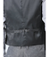TechLinen スリムフィット ジレベスト グレー(セットアップ可能)