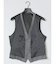 TechLinen スリムフィット ジレベスト グレー(セットアップ可能)