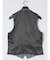 TechLinen スリムフィット ジレベスト グレー(セットアップ可能)