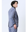 TechLinen スリムフィット 2ボタンジャケット 青(セットアップ可能)