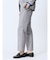 TechLinen スリムフィット ノータックパンツ ライトグレー(セットアップ可能)