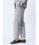 TechLinen スリムフィット ノータックパンツ ライトグレー(セットアップ可能)