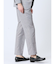 TechLinen スリムフィット ノータックパンツ ライトグレー(セットアップ可能)
