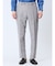 TechLinen スリムフィット ノータックパンツ ライトグレー(セットアップ可能)