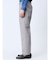 TechLinen スリムフィット ノータックパンツ ライトグレー(セットアップ可能)