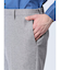 TechLinen スリムフィット ノータックパンツ ライトグレー(セットアップ可能)