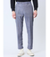 TechLinen スリムフィット ノータックパンツ 青(セットアップ可能)