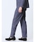 TechDenim スリムフィット ノータックパンツ 紺(セットアップ可能)