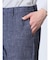 TechDenim スリムフィット ノータックパンツ 紺(セットアップ可能)