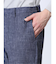 TechDenim スリムフィット ノータックパンツ 紺(セットアップ可能)