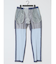 TechDenim スリムフィット ノータックパンツ 紺(セットアップ可能)