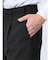 【WEB限定】裾上げ不要 ストレッチウォッシャブル 2ボタン2ピースワンタック フォーマルスーツ 黒無地