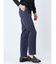 軽量 スリムフィット ノータックパンツ 青(セットアップ可能)