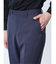 軽量 スリムフィット ノータックパンツ 青(セットアップ可能)