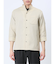 TechLinen スタンドカラー 7分袖シャツ