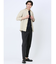 TechLinen スタンドカラー 7分袖シャツ