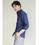 TechLinen スタンドカラー 7分袖シャツ