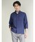 TechLinen スタンドカラー 7分袖シャツ