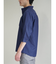TechLinen スタンドカラー 7分袖シャツ
