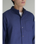 TechLinen スタンドカラー 7分袖シャツ