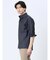 TechLinen スタンドカラー 7分袖シャツ