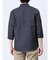 TechLinen スタンドカラー 7分袖シャツ