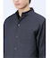 TechLinen スタンドカラー 7分袖シャツ