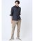 TechLinen スタンドカラー 7分袖シャツ