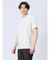 メッシュ 転写プリント クルーネック半袖Tシャツ