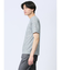 メッシュ 転写プリント クルーネック半袖Tシャツ