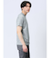 メッシュ 転写プリント クルーネック半袖Tシャツ