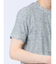 メッシュ 転写プリント クルーネック半袖Tシャツ
