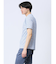 メッシュ 転写プリント クルーネック半袖Tシャツ