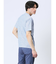 メッシュ 転写プリント クルーネック半袖Tシャツ