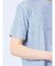 メッシュ 転写プリント クルーネック半袖Tシャツ
