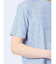 メッシュ 転写プリント クルーネック半袖Tシャツ