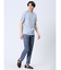 メッシュ 転写プリント クルーネック半袖Tシャツ